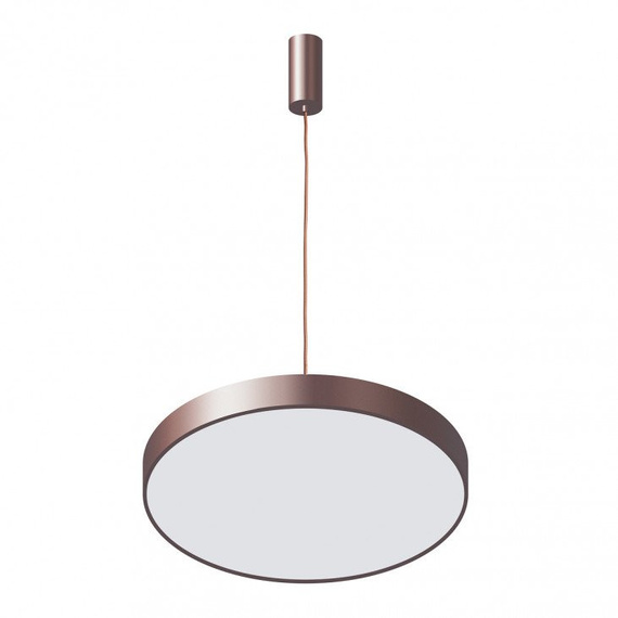 Italux Orbital 60cm Nowoczesna Lampa wisząca brązowa LED