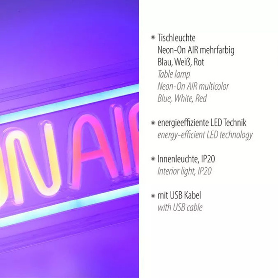 Lampa Ścienna Zuma Line Neon-on Air 003902-027001