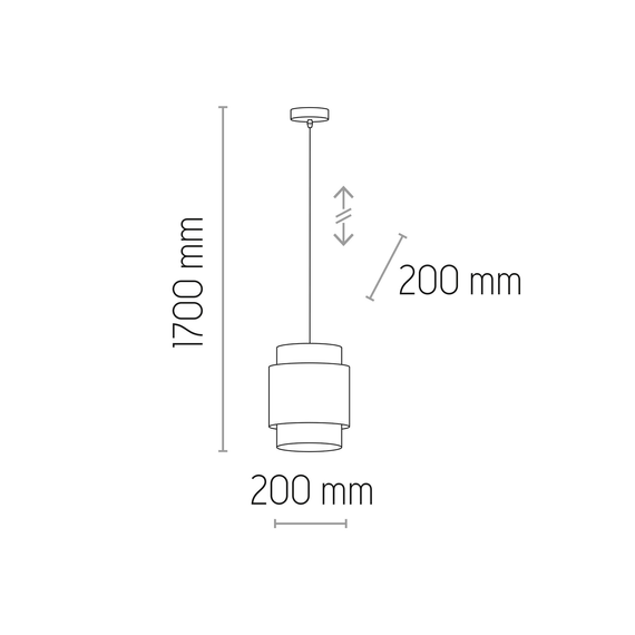 TK Lighting Lampa Wisząca 6528 Boho