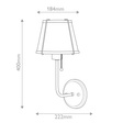 Lampa Ścienna Elstead Lighting HK-CLARKE1-BR-BK