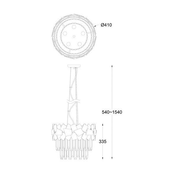 Lampa wisząca Zuma Line Quasar P0506-05A-F4E3