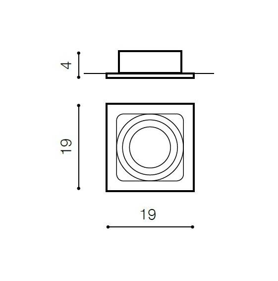 Wpust Azzardo Sisto 1 alu AZ0793