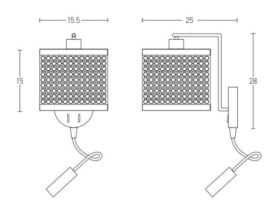 Lampa Ścienna Zambelis 20355