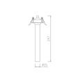 Oprawa Led wpuszczana w sufit podwieszany Berella Light Gota 200 WH BL5185