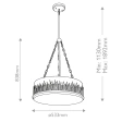 Lampa Wisząca Quintiesse Qn-Sawgrass-3P-Dg-O