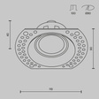 Oprawa do zabudowy Maytoni Dot DL042-01-RD-W