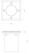 Oprawa gruntowa Astro Gramos Square 7393