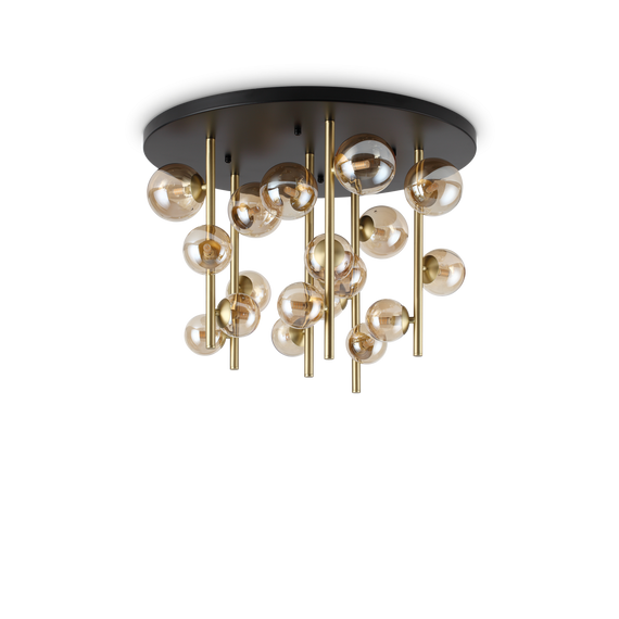 Ideal Lux Perlage Pl18 Ambra Plafon 328379