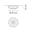 Plafon Axo Light MUSE 40 sticks