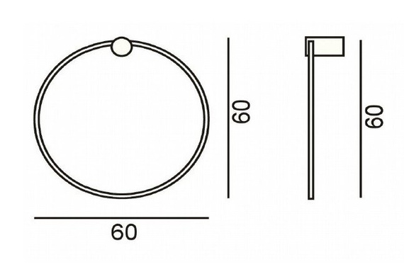 Kinkiet złoty Ramko Echo 67944 60 cm