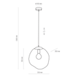 TK Lighting 4261 Lampa wisząca Sol