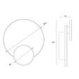 Kinkiet z marmuru Maxlight W0394 Travertino 10W