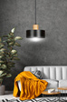 Wisząca lampa TORIN 1 BLACK czarny (1046/1) - Emibig