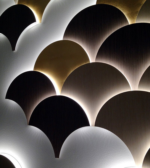 Lampa Ścienna MASIERO Palm A czarno-szary