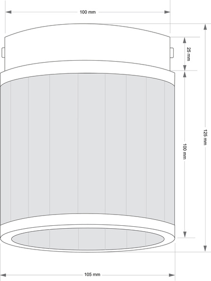 Plafon Kutek SAL-OCZ-1(ZM) Saletto