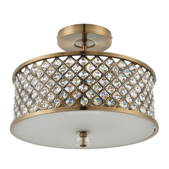 Lampa Suffitowa Endon Hudson 3 Mosiądz 70558