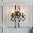 Interiors CA7W2BB Lampa ścienna Penn 2 Szczotkowany Mosiądz