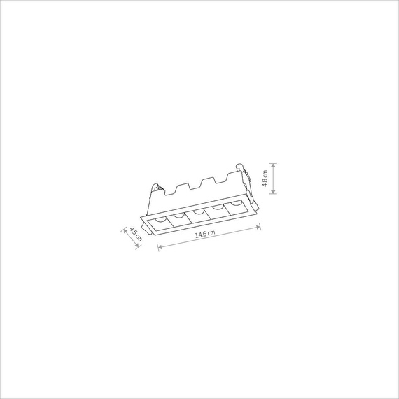 Nowodvorski Midi Led Lampa wpuszczana 10042