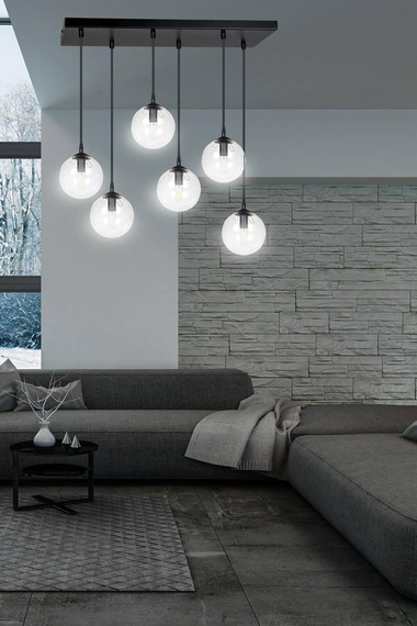 Zwis COSMO 6 BL TRANSPARENT czarny (711/6) - Emibig