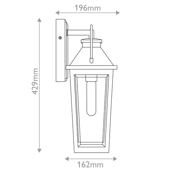Oprawa Ścienna Elstead Lighting QZ-BUCKLEY-M-MBK