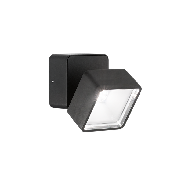 Kinkiet Zewnętrzny Ideal Lux Omega Ap Square Nero 4000k 285535