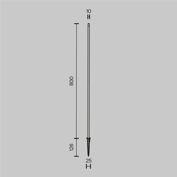 Maytoni Lampa stojąca zewnętrzna Spears O441FL-L1GF3K1