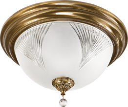 Stylowy Plafon Kutek Farini FAR-PLM-3(P) Patyna