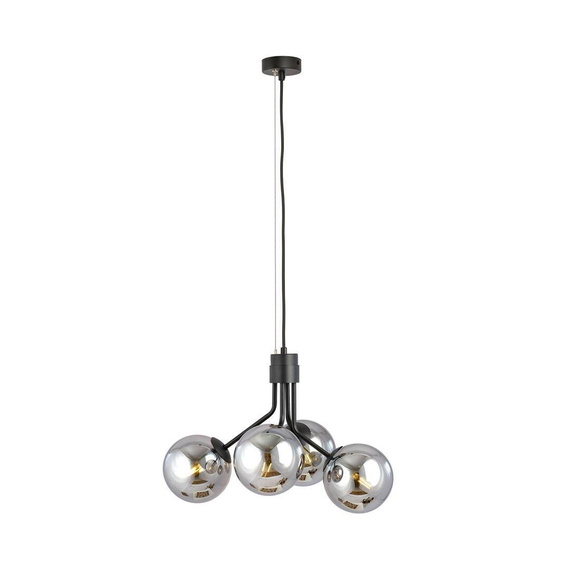 Wisząca lampa NOVA 4 BLACK/GRAFIT czarny (1140/4) - Emibig