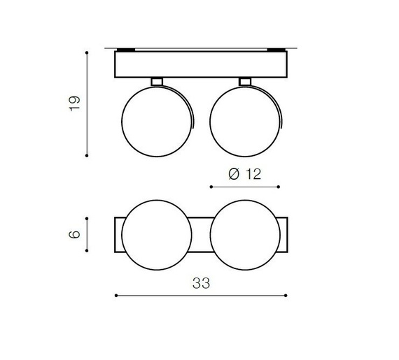 Plafon Azzardo Jerry 2 AZ1371 WH biały
