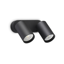 Oprawa Ścienna Ideal Lux Dynamite Ap2 Round Nero 367385