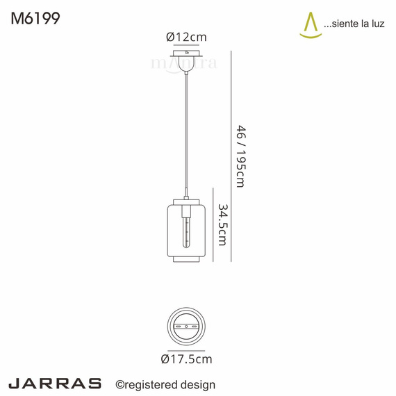 Lampa wisząca Mantra Jarras 6199