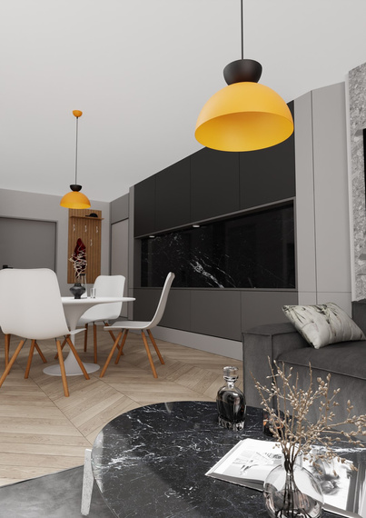 Lampa Wisząca Emibig Lunaro 1s Bl Orange (1474/1S)