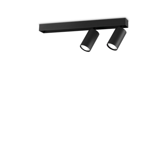 Plafon Ideal Lux Profilo Pl2 Nero 314723
