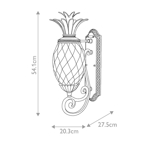 Oprawa Ścienna Elstead Lighting HK-PLANTATION-M-MB