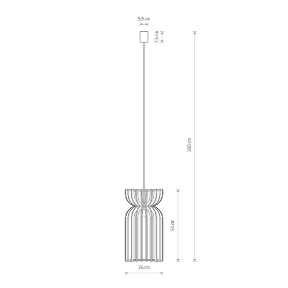 Nowodvorski 10570 Kymi Lampa wisząca