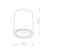 Lampa sufitowa czarna zewnętrzna Nowodvorski Edesa Led M 9107