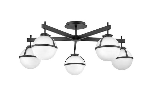 Plafon HK-HOLLIS-5-O-BK Elstead Lighting Hollis 