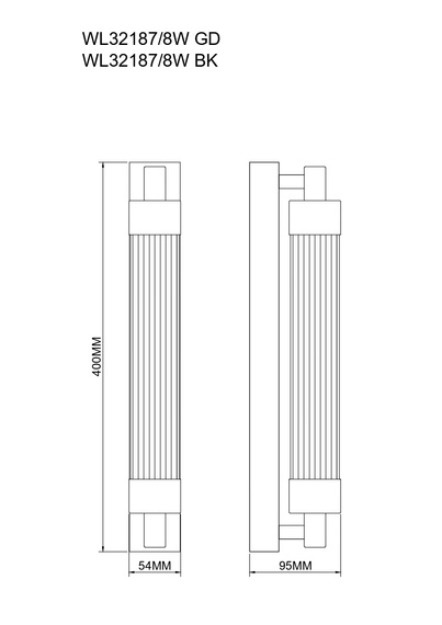 Lampa Ścienna Zuma Line Kalia 003064-034730
