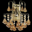 Lampa Ścienna kryształowa Elem Monte Carlo 6246/1 21QG mosiądz