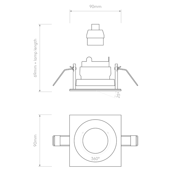 Oprawa Do Zabudowy Astro Pinhole 1434004
