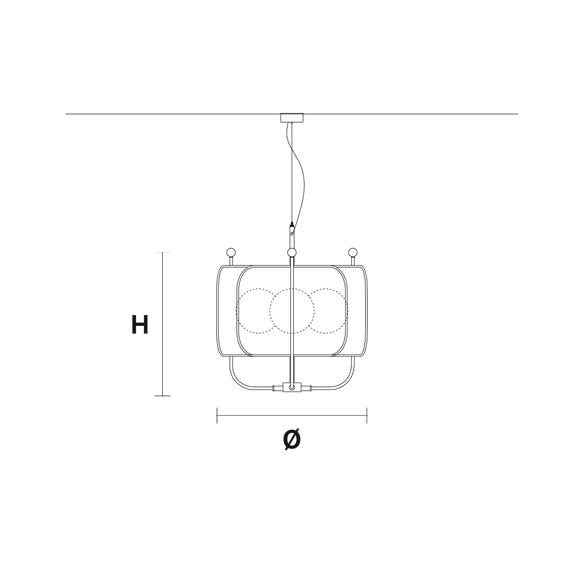 Lampa wisząca Masiero Papilio S3 P różowa