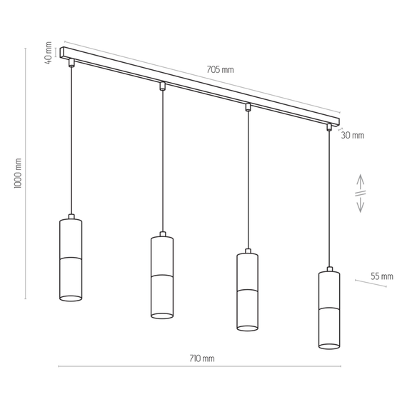 Lampa Wisząca Elit 4367 TK Lighting 