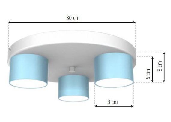 Plafon Milagro Dixie MLP7541