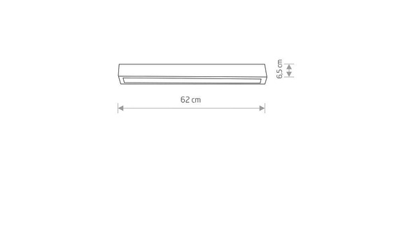 Plafon STRAIGHT CEILING LED Grafit S 7552 Nowodvorski