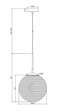 Lampa wisząca Maytoni Lumine P031PL-01BS Mosiądz
