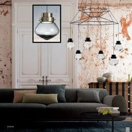 Light Hearth SP 8/295 Lampa WIsząca LED przydymione szkło/brąz Sillux