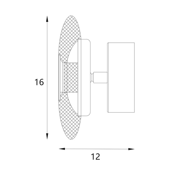 Oprawa Ścienna Maxlight Lunaris W0424