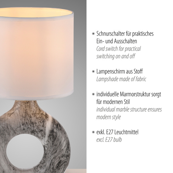 Lampka Biurkowa Zuma Line Carara 003902-031811