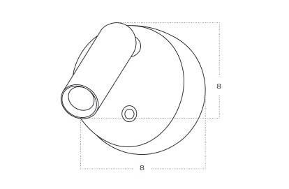 Azzardo Como Round Wall WH  AZ5629