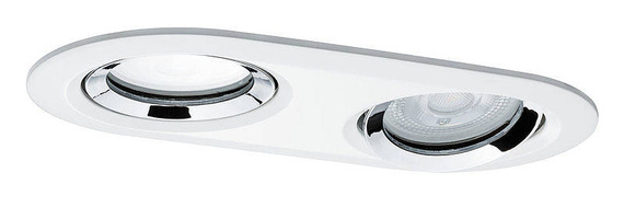 Paulmann Lampa do zabudowy Nova IP56 PL93675 4000K GU10 2x6W